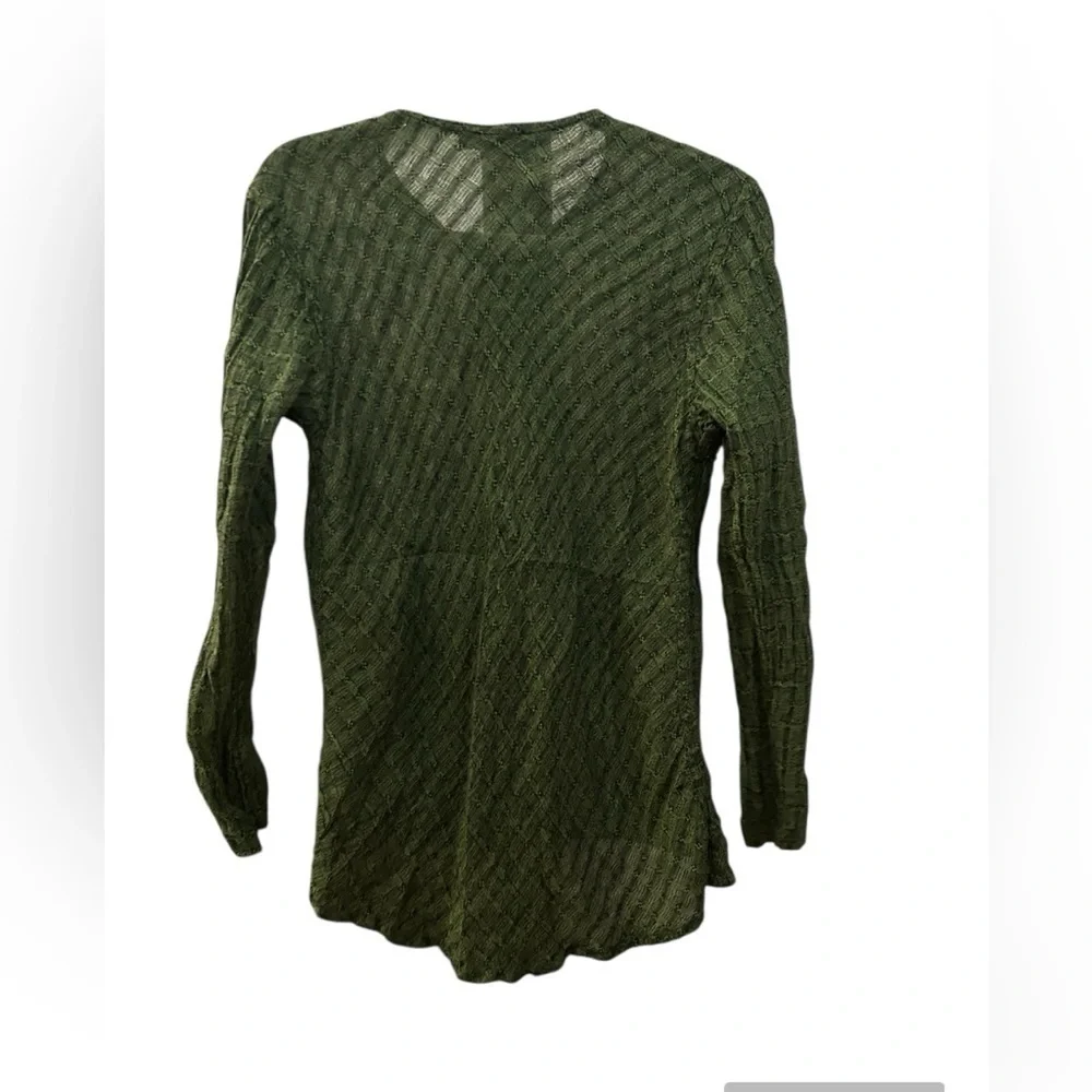 EUC Flax Button Front Tunic, Small